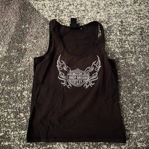Vintage Harley-Davidson Women's Black Tribal Tank